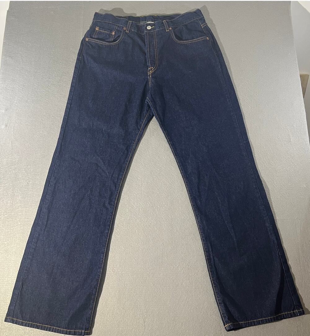 Lucky Brand Dungaree America Dark Wash Jeans 14/32 Straight Leg Cotton